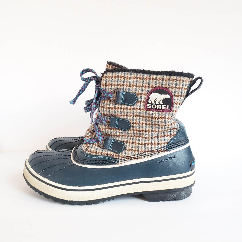 Sorel Tivoli Plaid Boots Waterproof
